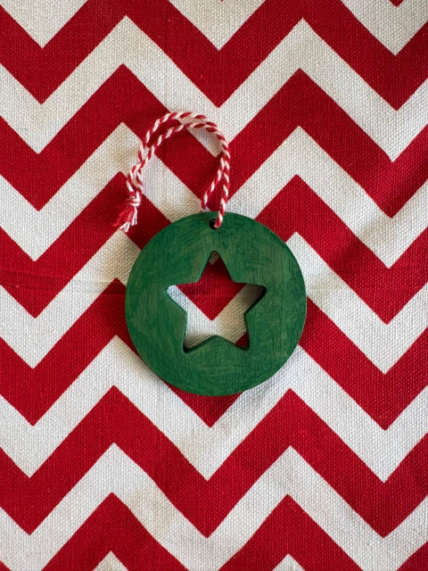 Tree Decor - Green Star Ornament